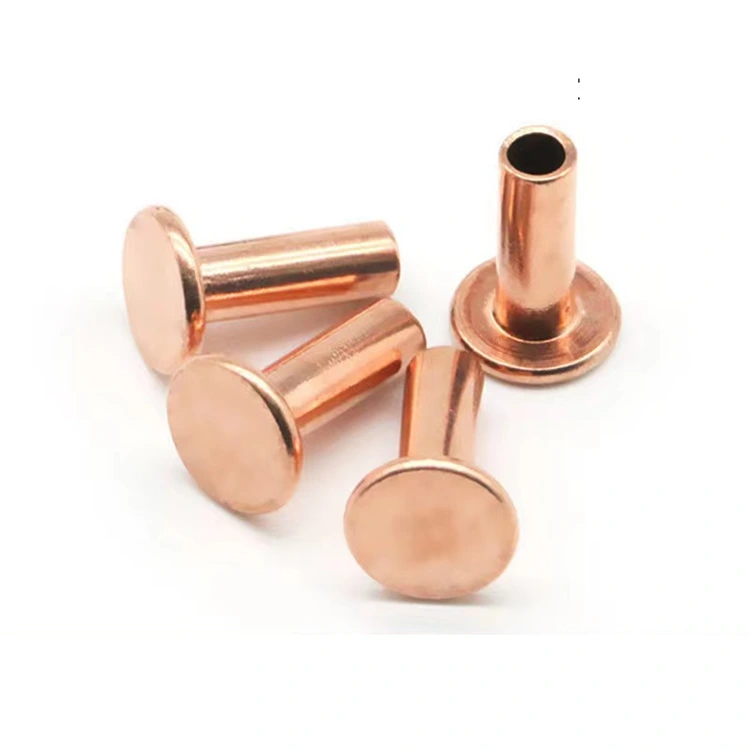 Медные полуполые заклепки