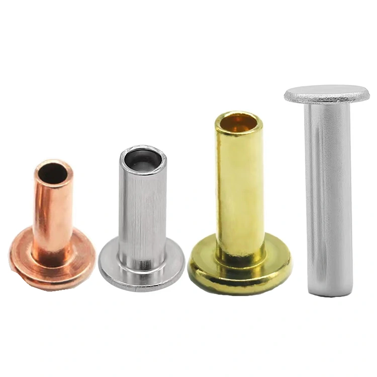 Полуполые заклепки с плоской головкой